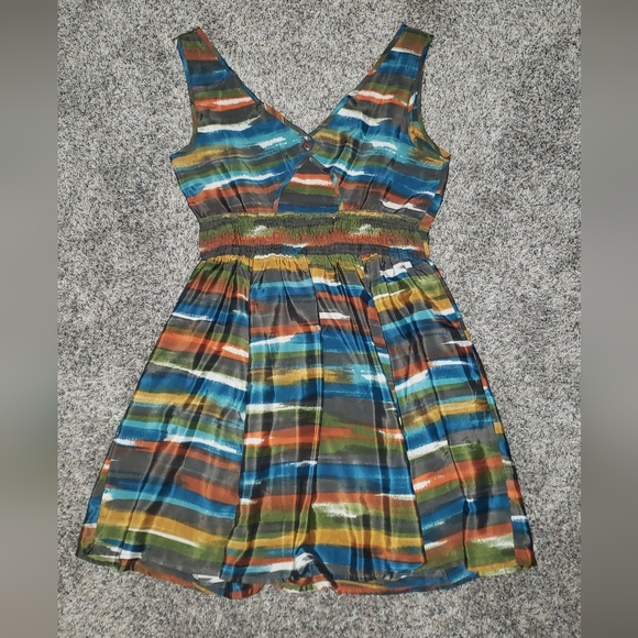 Bar III| A-Line Pleated Sundress with Pockets - Picture 5 of 5